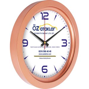 V30-741-B Ø 40 cm Metalize Duvar Saati