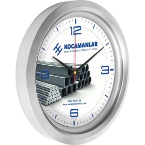 V30-742-G Ø 40 cm Metalize Duvar Saati