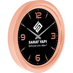 V30-743-B Ø 40 cm Metalize Duvar Saati