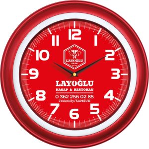 V30-509-K Ø 40 cm Plastik Duvar Saati