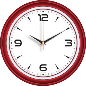 V30-522-K Ø 34 cm Plastik Duvar Saati