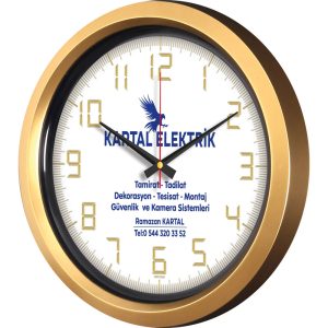 V30-551-AV Ø 40 cm Plastik Duvar Saati